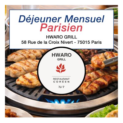 Repas mensuel parisien Hwaro Grill