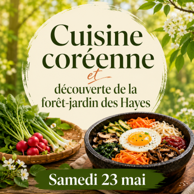Cuisine coréenne & découverte de la forêt-jardin des Hayes dans l’Orne