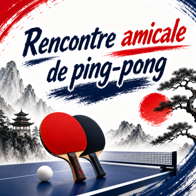 Rencontre amicale de ping- pong à Paris