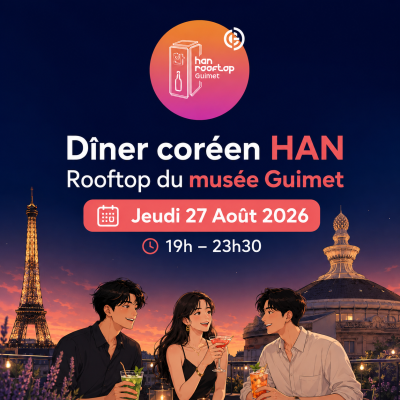 Dîner coréen au Han Rooftop du musée Guimet