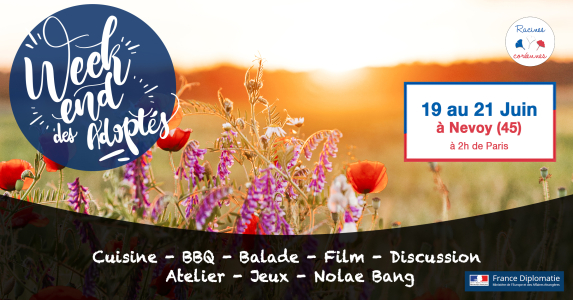 Le week-end des adoptés à Nevoy (45) près de Gien – à 2h de Paris